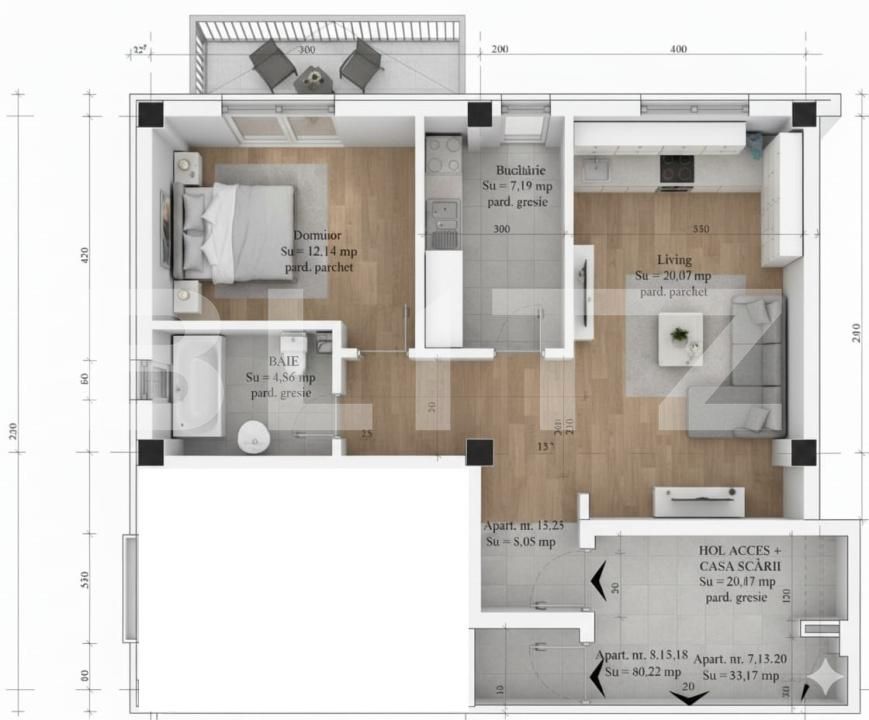 Apartament de vânzare 2 camere Visani - 177440AV | BLITZ Iași | Poza1