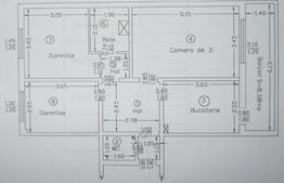 Apartament de vanzare, cu 3 camere, zona Dacia, 72mp, complet mobilat si renovat