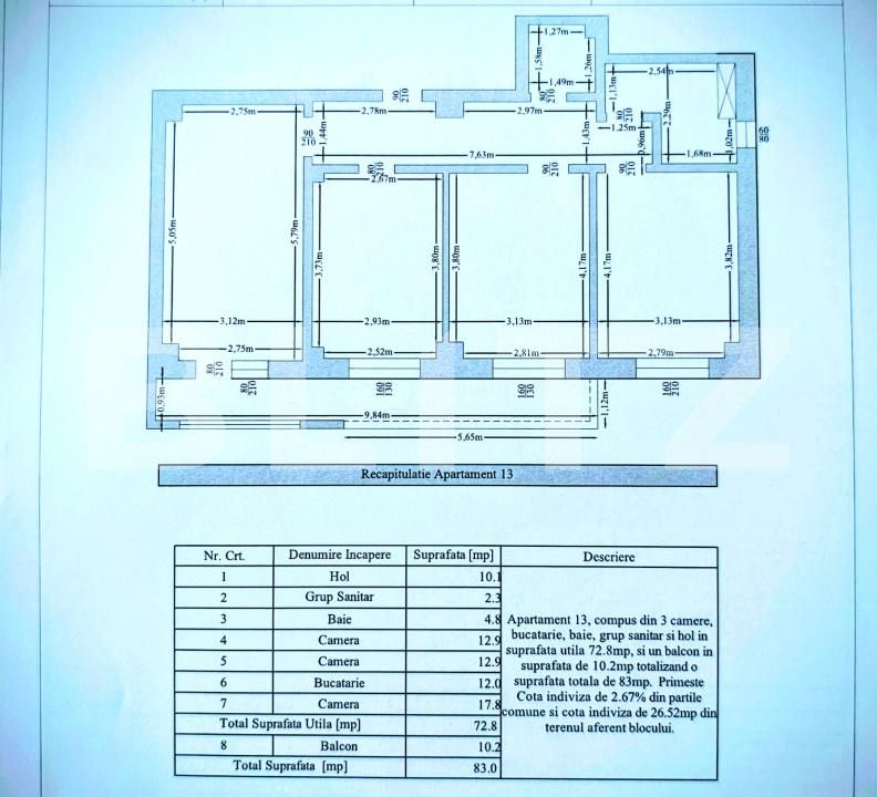 Apartament de vânzare 3 camere Visani - 179725AV | BLITZ Iași | Poza20