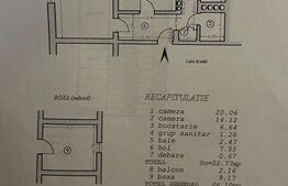 Apartament 2 camere, 64.10 mp, zona Copou