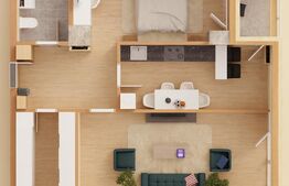 Apartament 2 camere, 68.68 mp, Aleea Sadoveanu