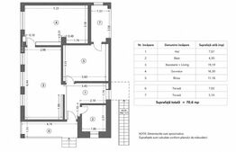 Apartament 3cam 70mp+grădină35mp, Parcare, Rediu–Grădinița Kiki ,mutare imediata