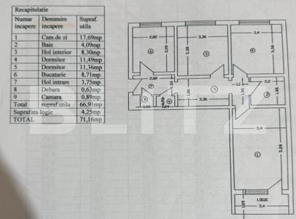Apartament de vânzare 3 camere Alexandru cel Bun - 184680AV | BLITZ Iași | Poza5