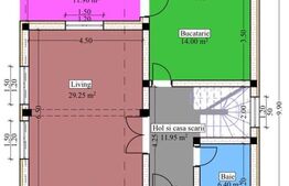 Casă individuală 4 camere, 120 mp utili, zona Bucium 