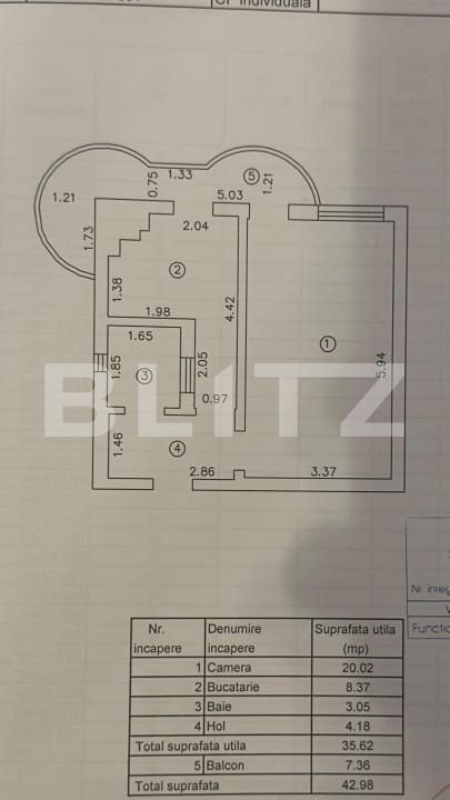 Garsonieră de vânzare Nicolina - 185933AV | BLITZ Iași | Poza8