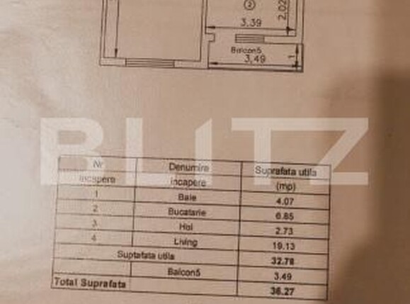 Garsonieră de vânzare Valea Adanca - 186652AV | BLITZ Iași | Poza8