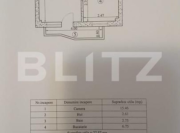 Garsonieră de vânzare Galata - 186665AV | BLITZ Iași | Poza12