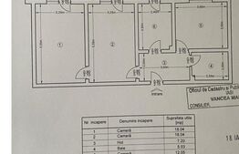 Apartament 3 camere, 68 mp, zona Popas Pacurari