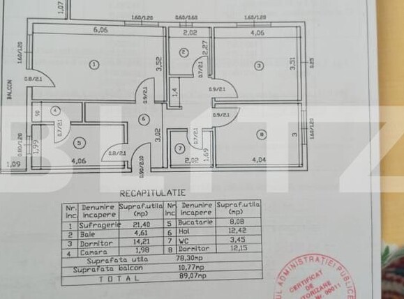 Apartament de vânzare 3 camere Ciurea - 187026AV | BLITZ Iași | Poza7