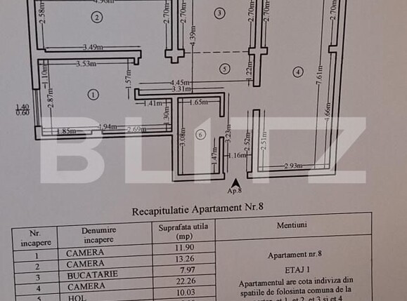 Apartament de vânzare 3 camere Canta - 188855AV | BLITZ Iași | Poza11