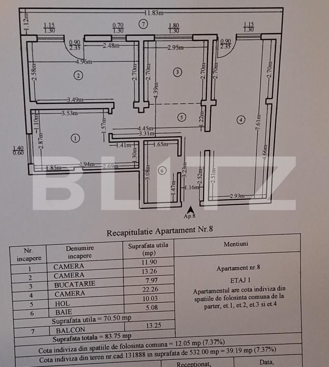 Apartament de vânzare 3 camere Canta - 188855AV | BLITZ Iași | Poza11