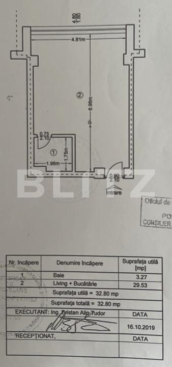 Garsonieră de vânzare Vest - 189805AV | BLITZ Iași | Poza1