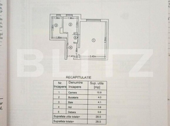 Garsonieră de vânzare Cug - 190210AV | BLITZ Iași | Poza7