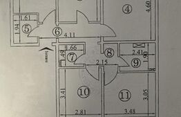 Apartament 4 camere, etaj intermediar, decomandat, 79 mp, zona Galata