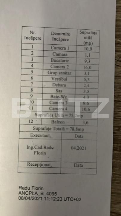 Apartament de vânzare 4 camere Galata - 191067AV | BLITZ Iași | Poza8