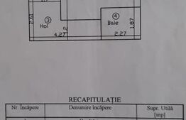 Apartament 1 cameră, 40 mp total, zona Nicolina