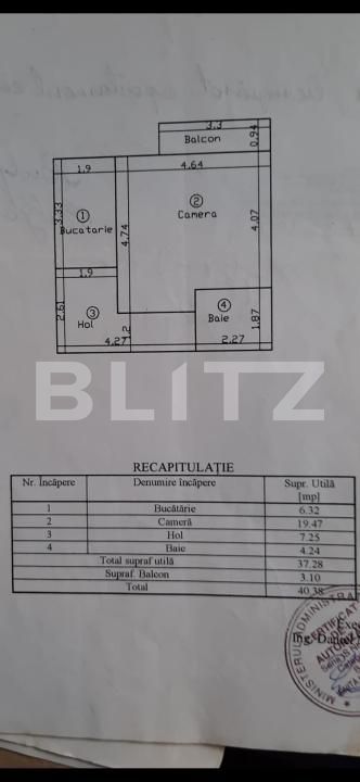 Garsonieră de vânzare Nicolina - 191240AV | BLITZ Iași | Poza9