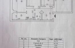 Apartament 3 camere, 68 mp, zona Dancu 