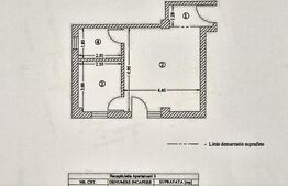 Apartament 1 cameră, 37 mp + curte proprie 83 mp, zona Galata