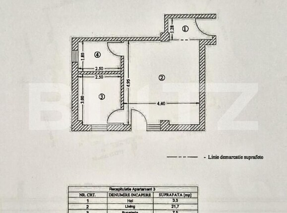 Garsonieră de vânzare Galata - 191365AV | BLITZ Iași | Poza1