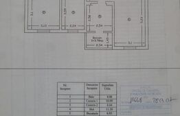 Apartament 3 camere, 57 mp, zona Pacurari - Moara de Foc