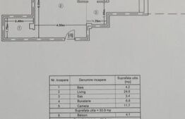 Apartament 2 camere, 50.90 mp, zona Visani