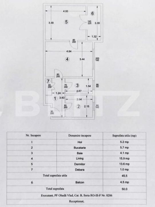 Apartament de vânzare 2 camere Tudor Vladimirescu - 198260AV | BLITZ Iași | Poza8