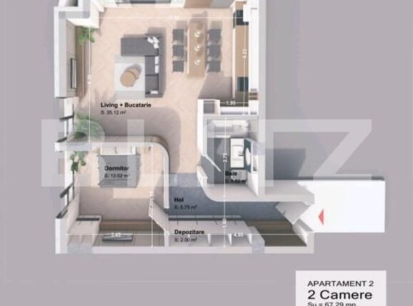 Apartament de vânzare 2 camere Nord-Vest - 198484AV | BLITZ Iași | Poza1