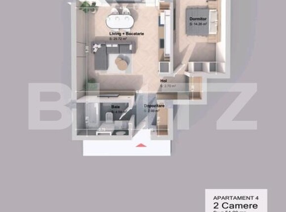 Apartament de vânzare 2 camere Nord-Vest - 198490AV | BLITZ Iași | Poza1