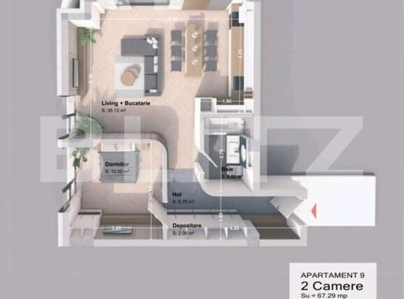 Apartament de vânzare 2 camere Nord-Vest - 198545AV | BLITZ Iași | Poza1