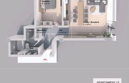 Apartament 2 camera, 61.80 mp, zona Pacurari - Rediu 