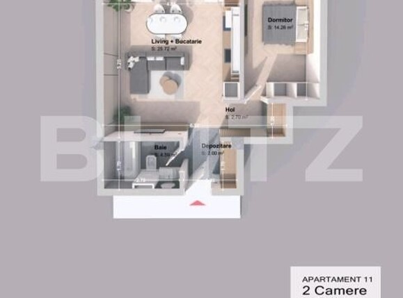 Apartament de vânzare 2 camere Pacurari - 198548AV | BLITZ Iași | Poza1
