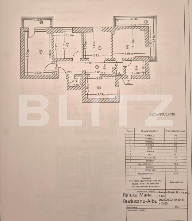 Apartament de vânzare 4 camere Zimbru - 201840AV | BLITZ Iași | Poza1