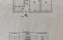 De inchiriat - Apartament 2 camere, 36.43 mp, etaj 1, zona Cantemir