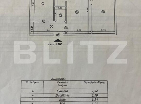 Apartament de închiriat 2 camere Podul de Piatra - 202401AI | BLITZ Iași | Poza16