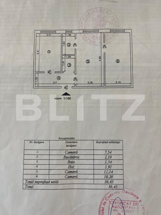 Apartament de închiriat 2 camere Podul de Piatra - 202401AI | BLITZ Iași | Poza16