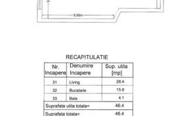Apartament 2 camere, 46 mp, zona Smardan