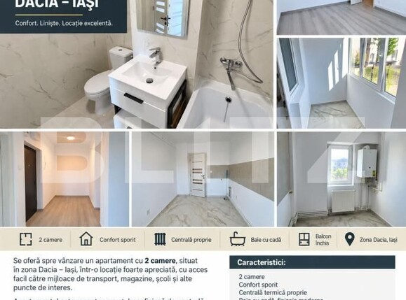 Apartament de vânzare 2 camere Bicaz - 204985AV | BLITZ Iași | Poza1