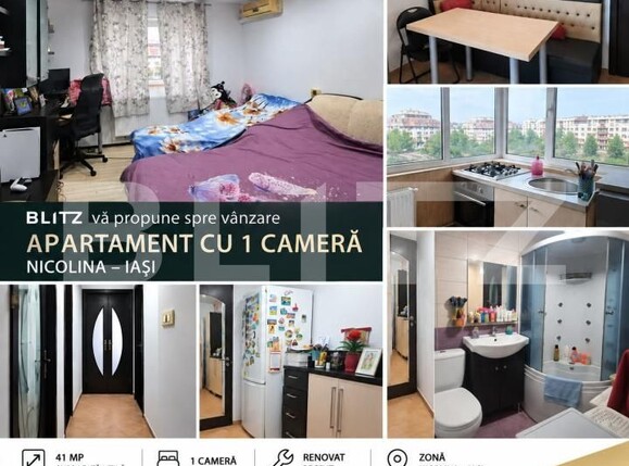 Garsonieră de vânzare Nicolina - 205504AV | BLITZ Iași | Poza1