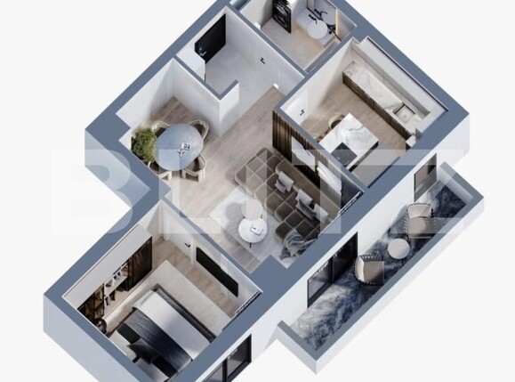 Apartament de vânzare 2 camere Frumoasa - 205949AV | BLITZ Iași | Poza1