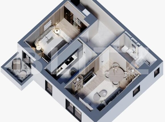 Apartament de vânzare 2 camere Frumoasa - 206026AV | BLITZ Iași | Poza1