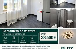  Garsoniera de vanzare, 17 mp, str. Mitropolit Varlaam