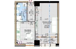Apartament 1 camere, 39 mp, zona Lunca Cetatuii