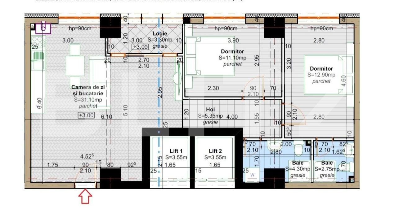 Apartament de vânzare 3 camere Lunca Cetatuii - 207147AV | BLITZ Iași | Poza12