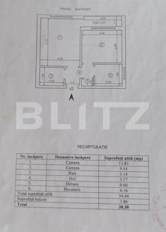 Apartament de vânzare 2 camere Moara de foc - 208060AV | BLITZ Iași | Poza9