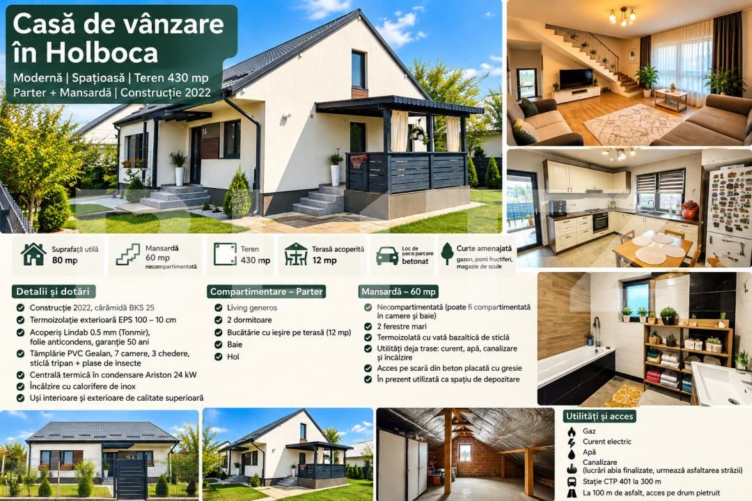 Casa de vânzare 3 camere Holboca - 208297CV | BLITZ Iași | Poza2