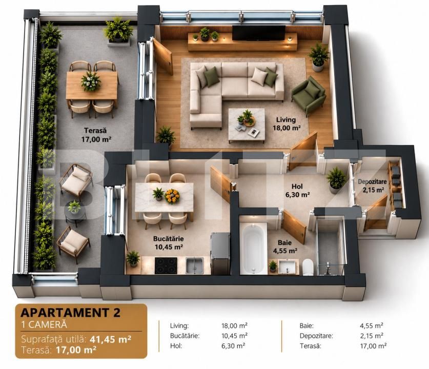 Garsonieră de vânzare Rediu - 208559AV | BLITZ Iași | Poza7