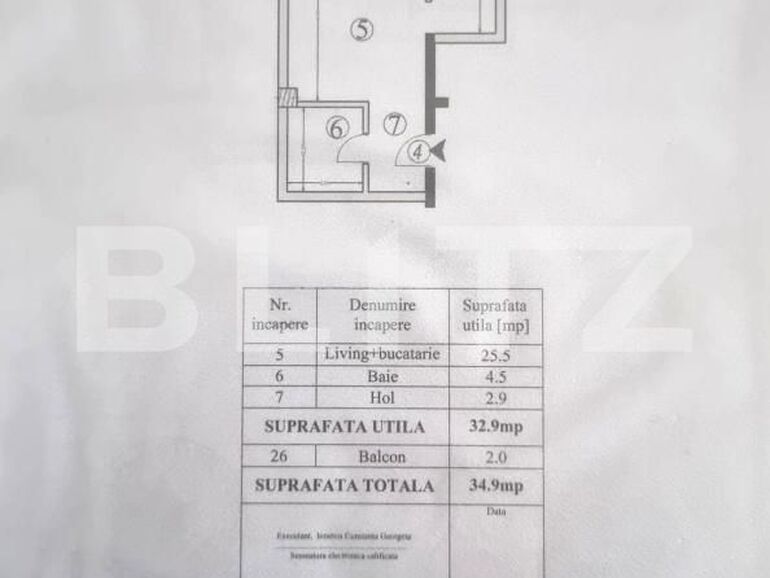 Garsonieră de vânzare Visani - 208625AV | BLITZ Iași | Poza1