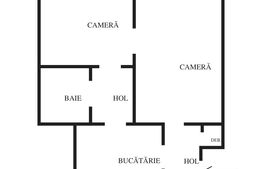 Apartament 2 camere, 47.55 mp, zona Bucium 