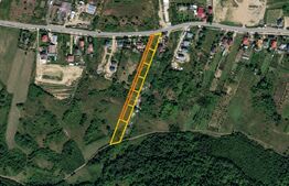 Teren intravilan de vânzare în Tomești, Iași, cu suprafața totală de 5.575 mp.